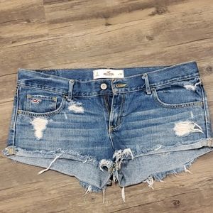 Hollister jean shorts.